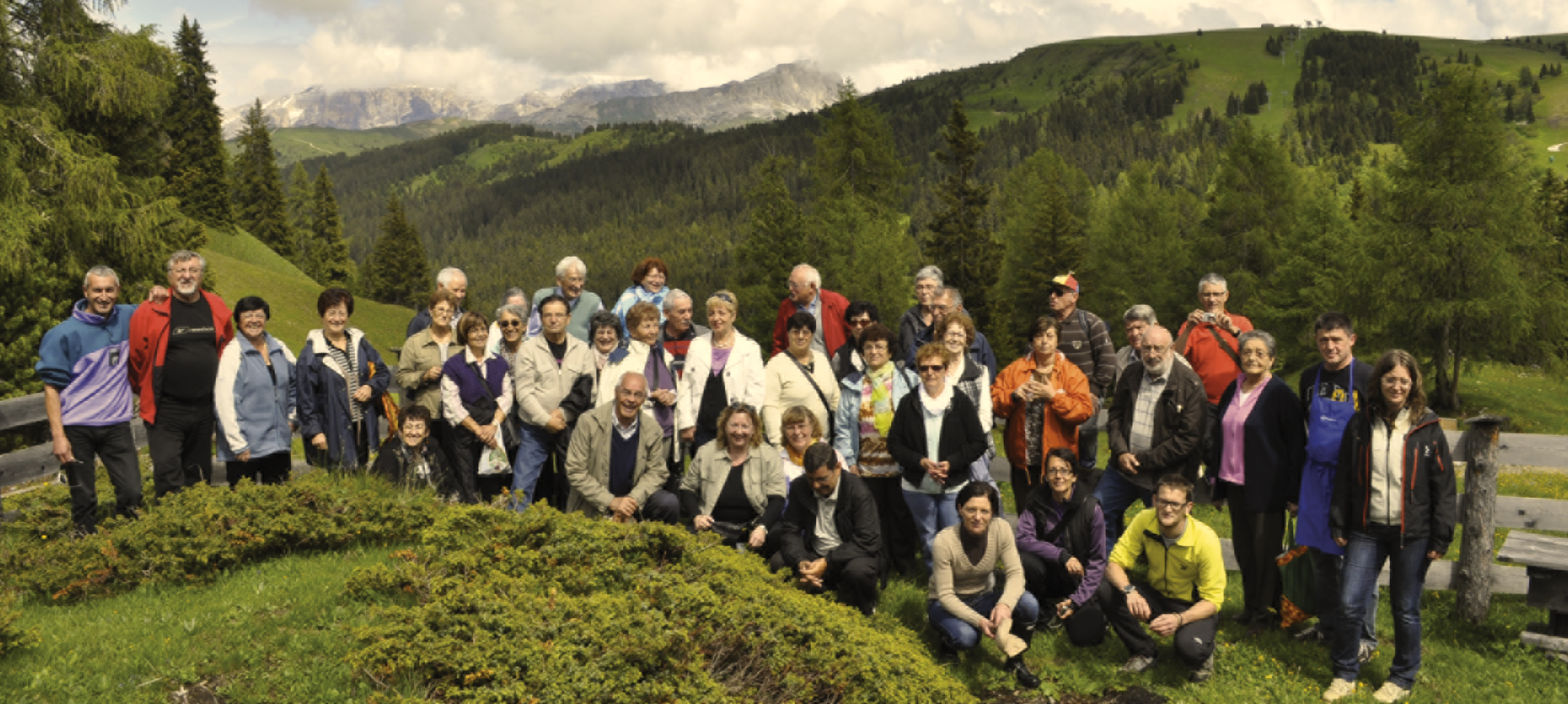 Soci del Circolo trentino di Zofingen (Svizzera) durante una loro trasferta in Trentino