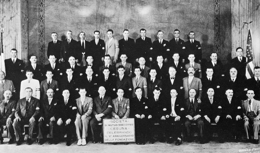 La società dei Cesunesi a Chicago nel 1935